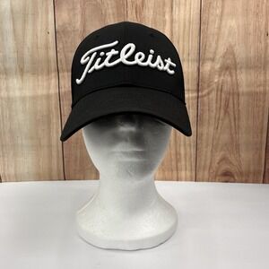 Titleist Adult Tour Performance Golf Cap Hat‎ Black Strapback One Size